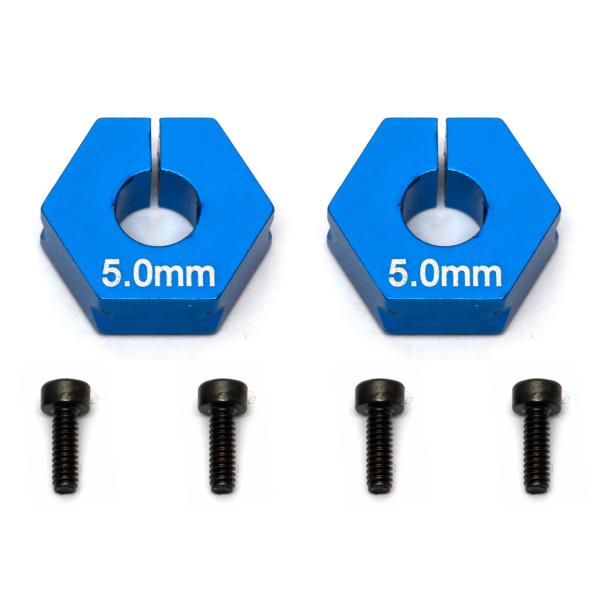 Team Associated Factory Team Clamping Wheel Hexes, 5.0mm